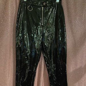 Cute pleather pants never worn.